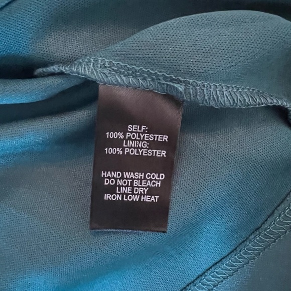 Lulus Truly Loved Teal Satin Skater Dress Size S - Picture 4 of 10